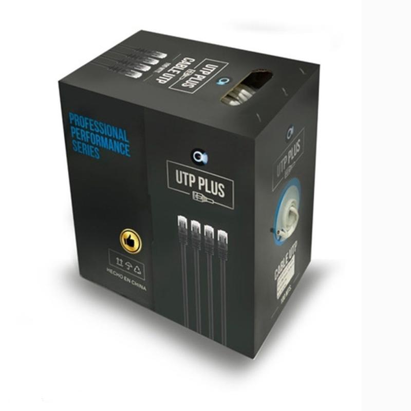 CABLE UTP 5E BOBINA EXTERIOR 100MT PLUS VAINA NEGRA PVC 0,58MM