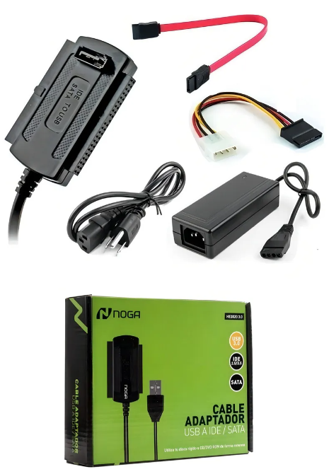 CONVERSOR SATA/IDE A USB 3.0 NOGA HE-20203.0 P/DISCOS 3.5 2.5 SATA-IDE