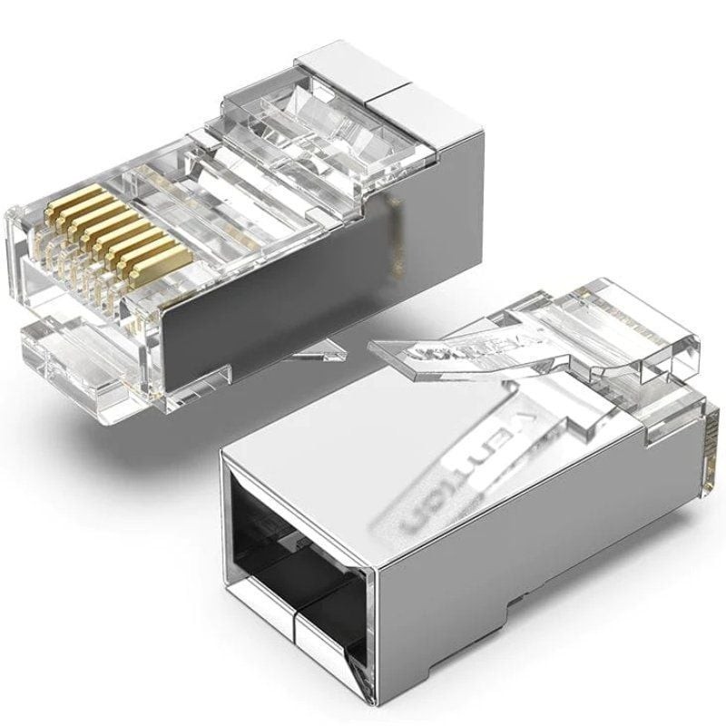 FICHA RJ45 CAT 5E BLINDADA VENTION PACK X10 UNIDADES