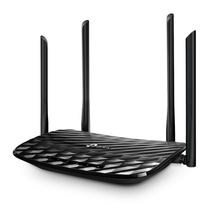 ROUTER WIFI 4P TP-LINK ARCHER C6 AC1200 GIGABIT MU MIMO WIFI5 4 ANTENAS DUAL BAND 2.4GHZ 400MBPS / 5GHZ 867MBPS