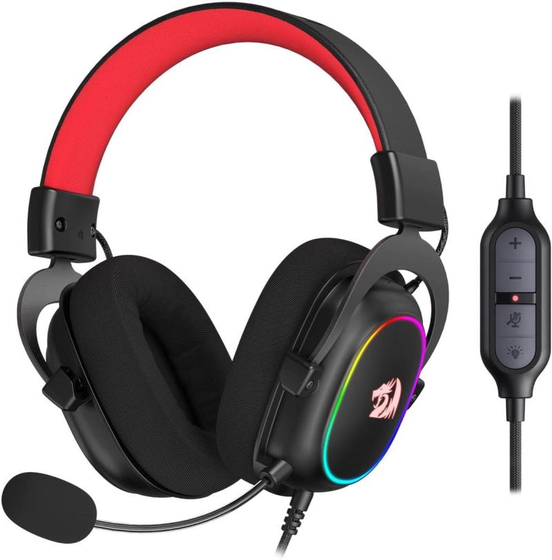 AURICULAR GAMER REDRAGON  ZEUS BLACKH510-RGB
