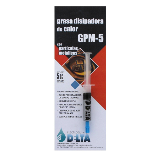 GRASA SILICONADA METALIZADA JERINGA DELTA 5CC