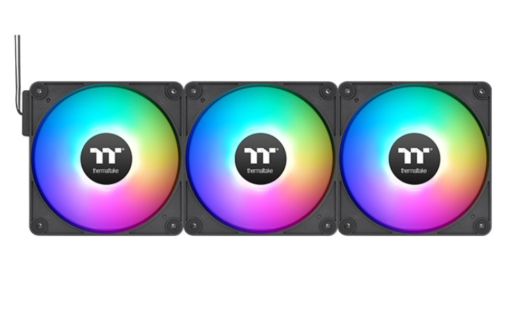 COOLER CHASIS 120MM THERMALTAKE CT120 EX ARGB (PACK X3) BLACK 2000RPM CL-F181-PL12SW-A