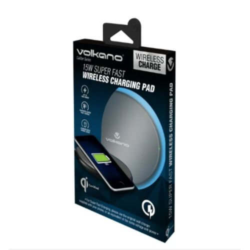 CARGADOR INALAMBRICO VOLKANO  VK-8043-BK