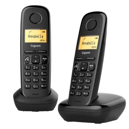 TELEFONO INALAMBRICO GIGASET A270 DUO ARG NEGRO