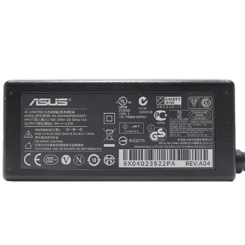 TRAFO NB ASUS 65W ORIGINAL 19V 3.42A (4MM X 1.35MM) SIN CABLE