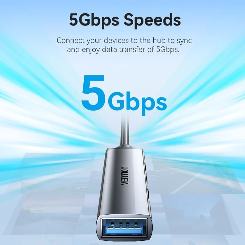 HUB USB 3.0 4P ALUMINIO VENTION CH-VN-CKOHB