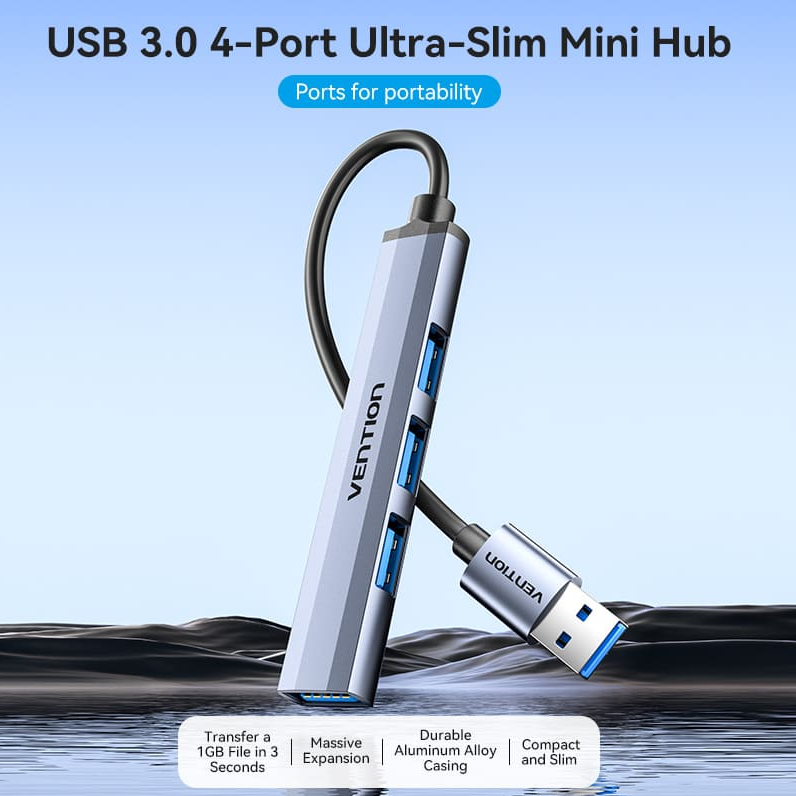 HUB USB 3.0 4P ALUMINIO VENTION CH-VN-CKOHB