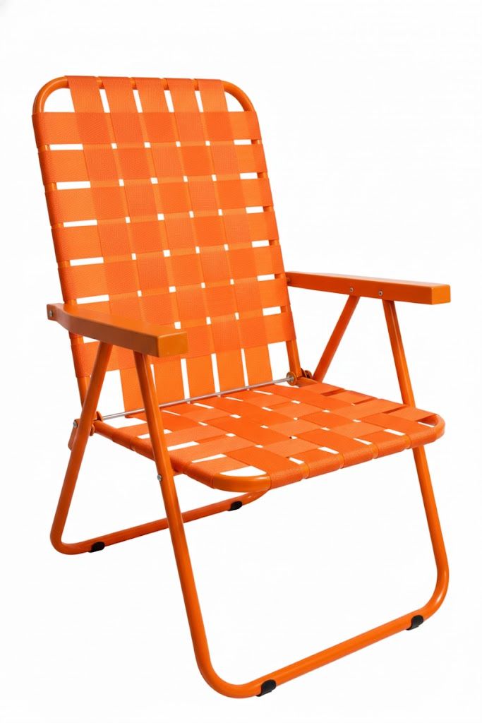 SILLON 1 POSICION CAÑO 3/4 BLANCO CINTA NARANJA 2010 PIKNIK APOYA BRAZOS METALICO - 130KG