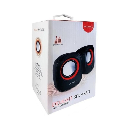 PARLANTE NETMAK USB NEGRO/ROJO NM-9025R