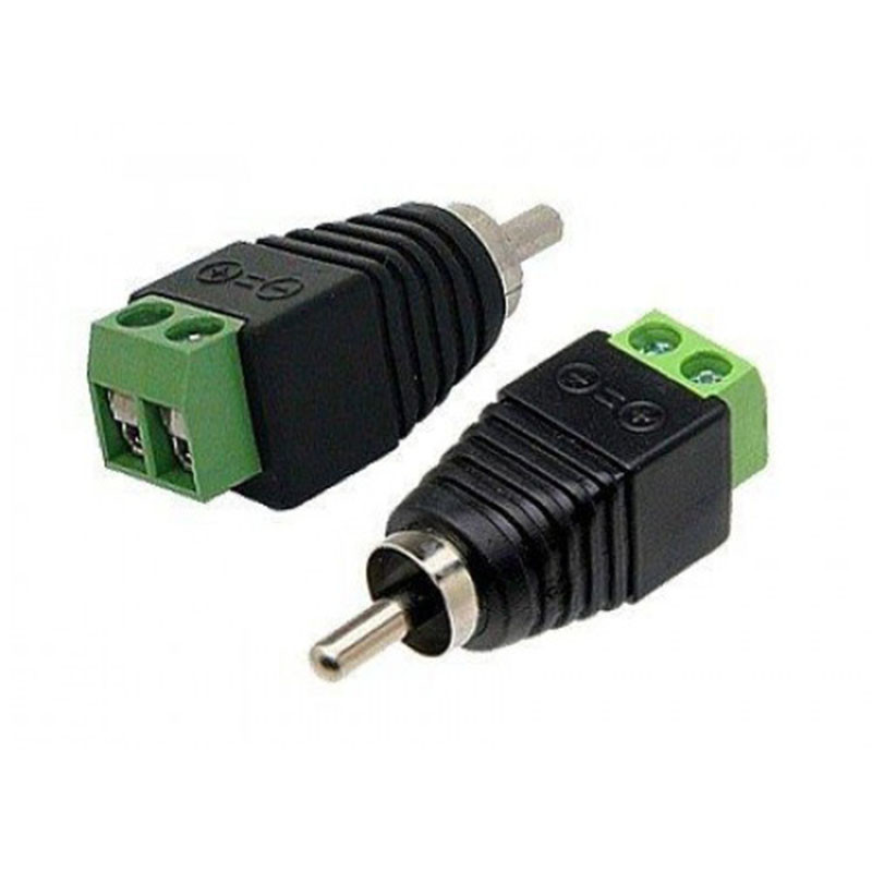 CS CONECTOR RCA MACHO C/ BORNERA