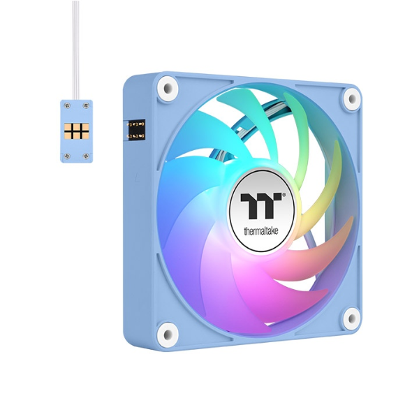 COOLER CHASIS 120MM THERMALTAKE CT120 EX ARGB (PACK X3) HYDRANGEA BLUE 2000RPM CL-F196-PL12BU-A