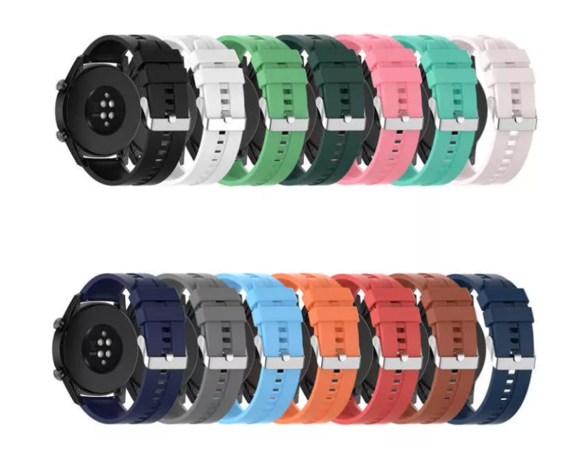 MALLA 22MM SILICONA HEBILLA PARA IMILAB KW66 W12 W01 MI WATCH 1.39  GTR3 - COLORES VARIOS
