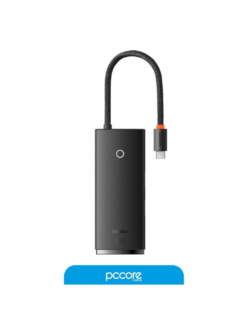 HUB USB TIPO C 6P 2 USB 3.0 + HDMI 4K 30HZ + 1 USB C DATOS + 1 LECTOR SD + 1 LECTOR MICRO SD BASEUS A01127