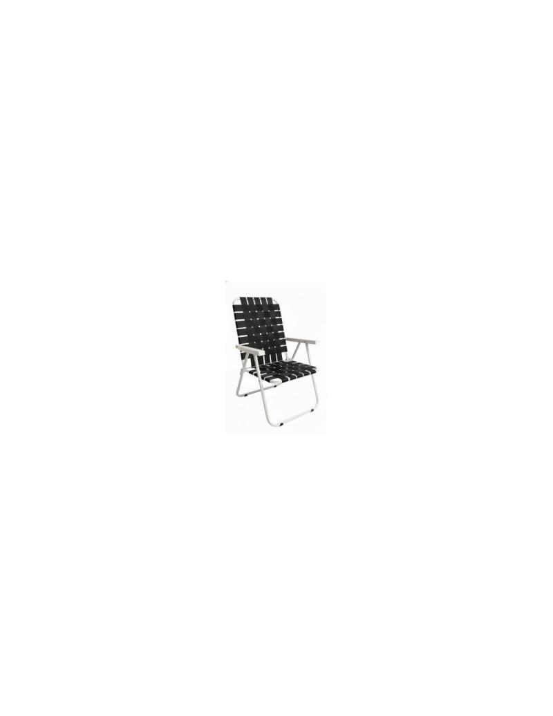 SILLON 5 POSICIONES CAÑO ALUMINIO 7/8 CINTA NEGRA 2108 PIKNIK APOYA BRAZOS ALUMINIO - 130KG