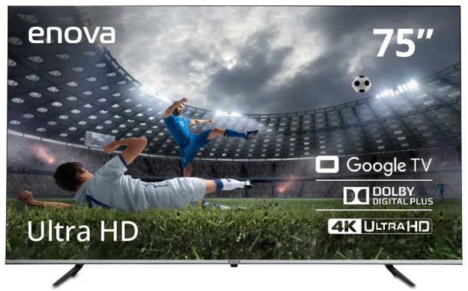 TV LED 75" ENOVA 4K UHD GOOGLE TV G11 TE75UG10-TDF FRAMELESS