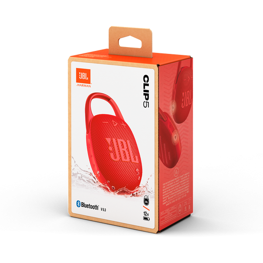 PARLANTE BLUETOOTH JBL CLIP 5 ROJO