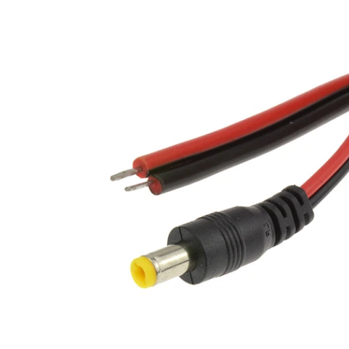 CS JACK PLUG MACHO C/CABLE 5.5X2.1MM