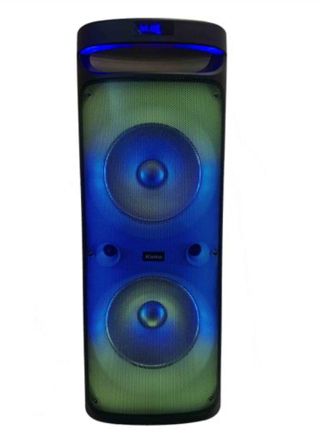 PARLANTE BT PORTATIL KIOTO TW1200 X2 10" USB-MP3-FM-TWS-MIC- C/REMOTO  50W RMS