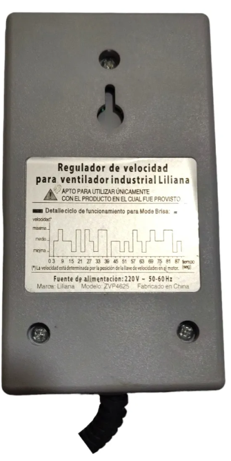 RECEPTOR DE VELOCIDAD VENTILADOR LILIANA PARED
