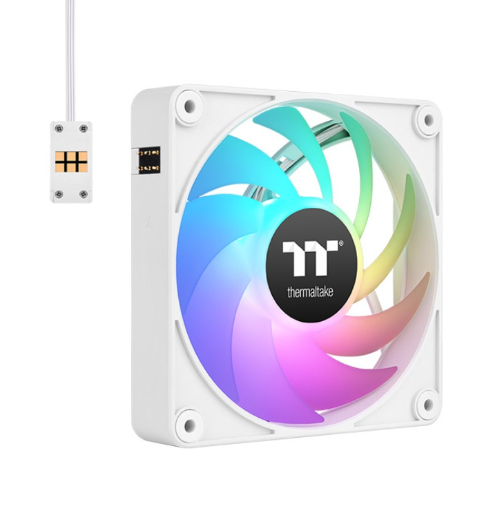 COOLER CHASIS 120MM THERMALTAKE CT120 EX ARGB (PACK X3) WHITE 2000RPM CL-F190-PL12SW-A