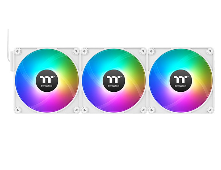 COOLER CHASIS 120MM THERMALTAKE CT120 EX ARGB (PACK X3) WHITE 2000RPM CL-F190-PL12SW-A