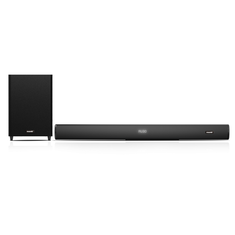 BARRA DE SONIDO MOONKI SOUND 2.1 MS-SB180BT21 CON SUBWOOFER INALAMBRICO
