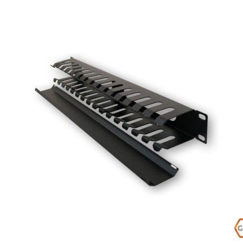 ORGANIZADOR 1U P/RACK 19`` HORIZONTAL C/TAPA NEGRO GLC-ORGCR-001