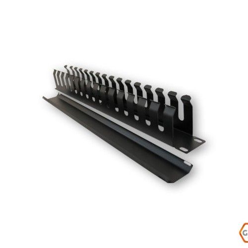 ORGANIZADOR 1U P/RACK 19`` HORIZONTAL C/TAPA NEGRO GLC-ORGCR-001