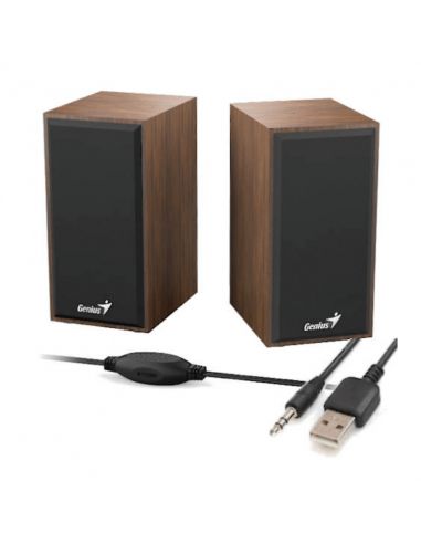 PARLANTE GENIUS SP-HF180 2.0 4RMS USB COLOR MADERA