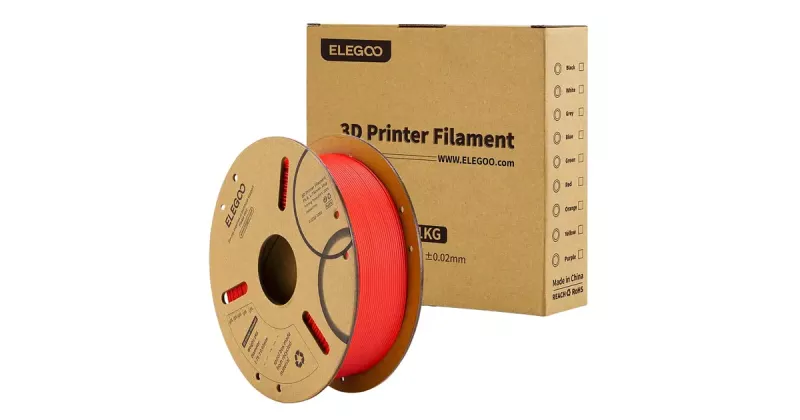 FILAMENTO PLA ROJO ELEGOO 1KG