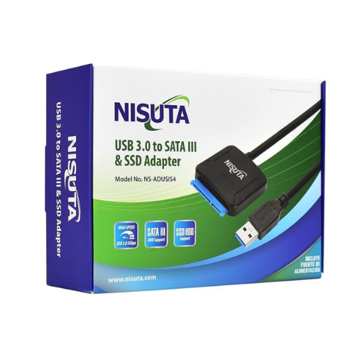 CONVERSOR USB 3.0 A SATA 3 Y SSD PARA DISCOS 2.5" Y 3.5" NSADUSIS4