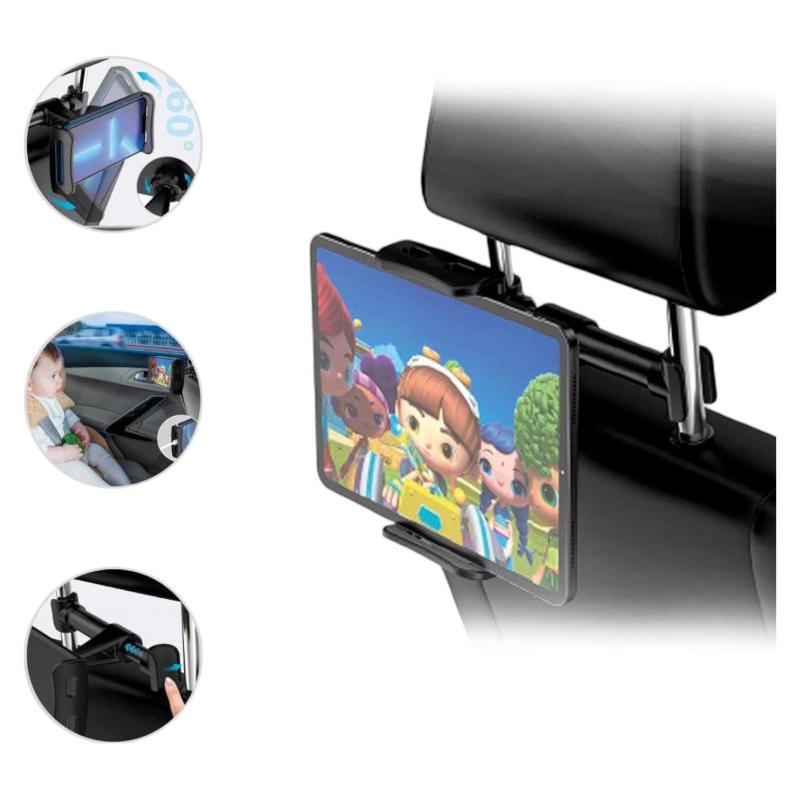 SOPORTE TABLET PARA APOYA CABEZA DE AUTO NM-HC87