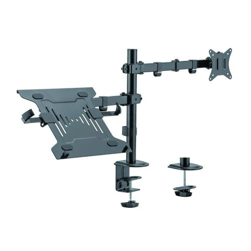 SOPORTE MONITOR + NOTEBOOK CON BRAZO ARTICULADO 13 A 32" HASTA 4KG NB 8KG MONI VESA 75*75 A 100*100 ONE BOX OB-LCD25