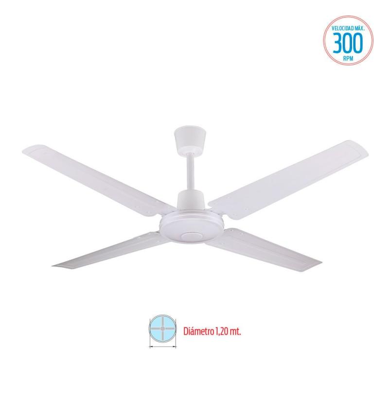 VENTILADOR DE TECHO 4 PALAS 65W 5 VELOC. S/LUZ VVTHB104 LILIANA S/N