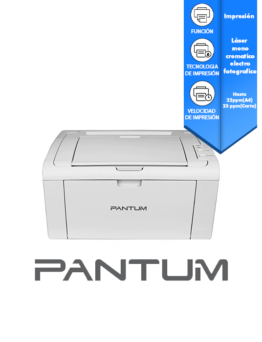 IMPRESORA LASER M SF PANTUM P2509W 22PPM 700P/M WIFI