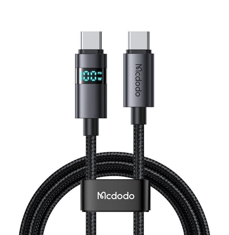 CABLE TIPO C A TIPO C 0.8MT MCDODO 100W A03017 40GB THUDERBOLT 3