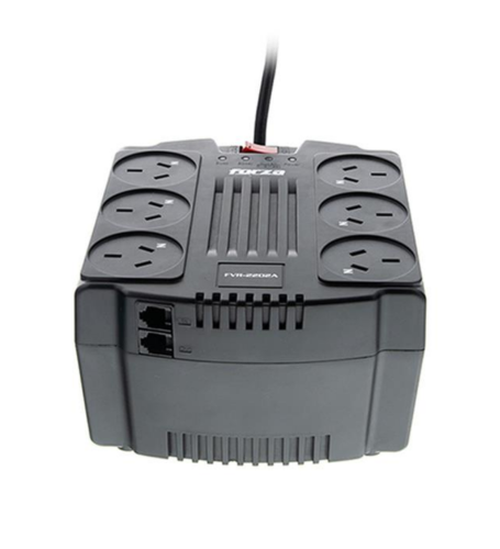 ESTABILIZADOR FORZA 2200VA/1100W 6 IRAM 2 USB-220V