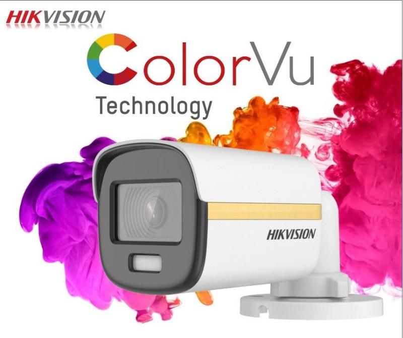 CS CAMARA BULLET COLOR VU DS-2CE10DF3T-F 1080P 2MPX 2,8MM WDR REAL 130DB IP67 0.0005LUX METALICA HIKVISION S/N