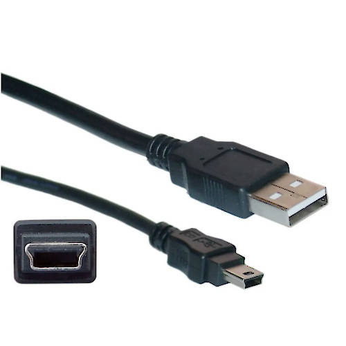 CABLE USB A MINI USB 5 PINES 0.5MT 2.0  GENERICO
