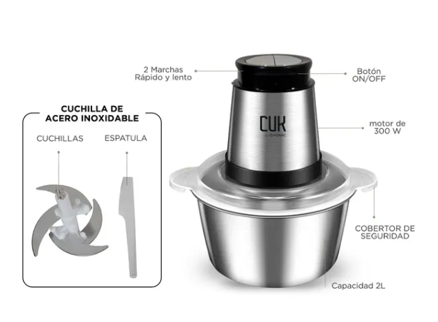 PICADORA DE CARNE GADNIC 300W 2LT PICA0003