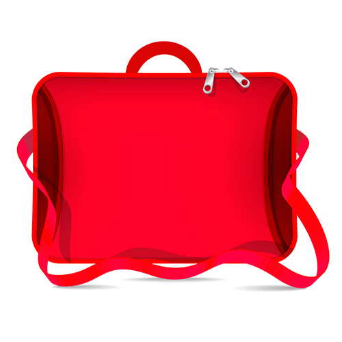 MALETIN NB 15.6` CDTEK SIMIL NEOPRENE CON MANIJA Y CORREA ROJO