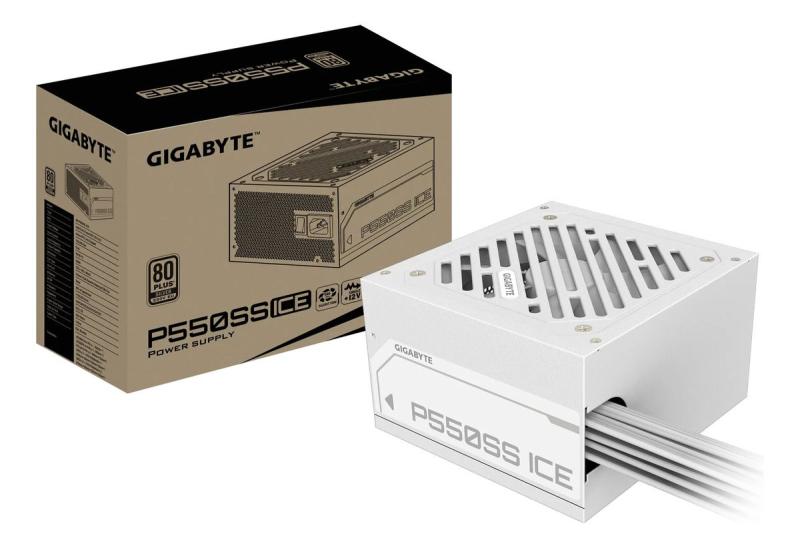 FUENTE ATX 550W 80 PLUS SILVER GIGABYTE GP-P550SS ICE (BLANCA)