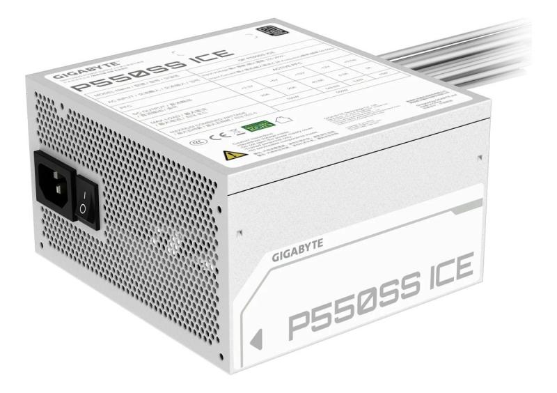 FUENTE ATX 550W 80 PLUS SILVER GIGABYTE GP-P550SS ICE (BLANCA)