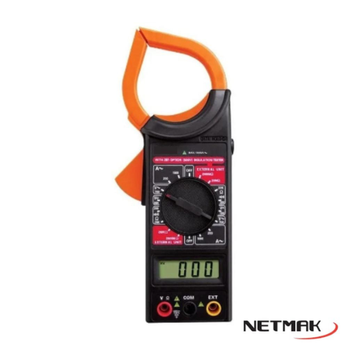PINZA AMPEROMETRICA C/ TESTER MULTIMETRO 1000AMP NM-266