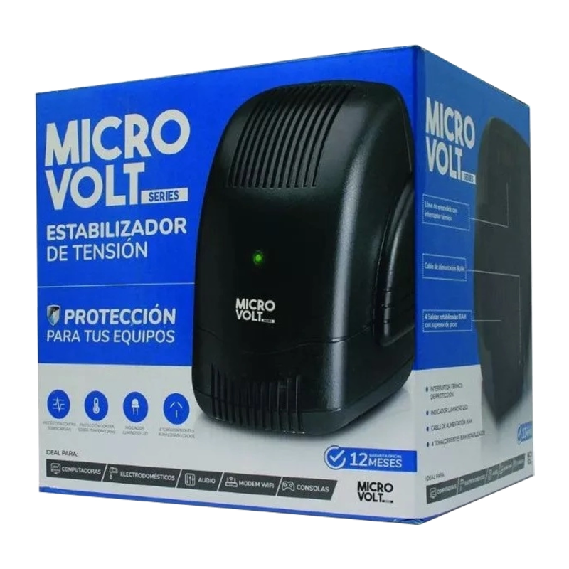ESTABILIZADOR TRV MICRO VOLT H/ 2000VA/ 4 TOMAS