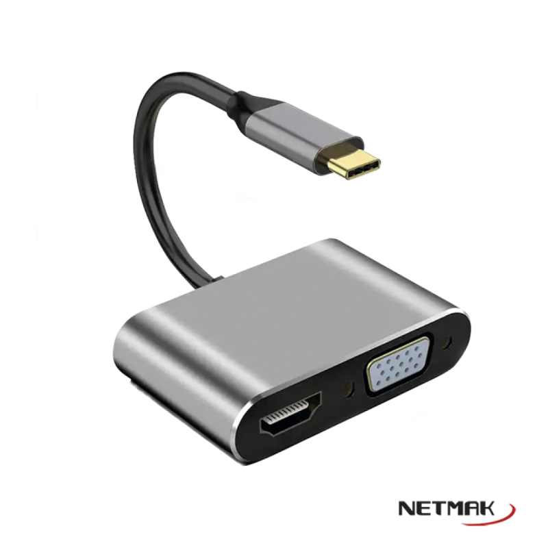 HUB USB TIPO C 4P NM-4EN1