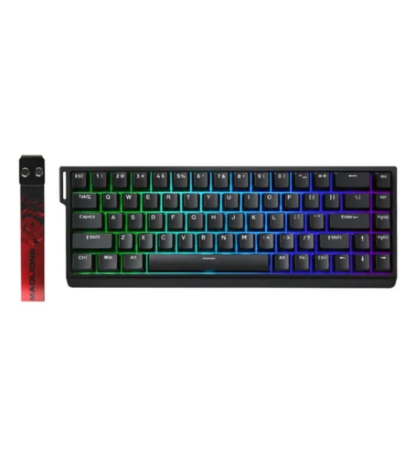 TECLADO USB TIPO C GAMER MAGNETICO MADLIONS MAD68 HE RGB FGG A02656