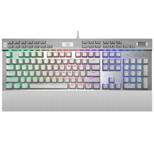 TECLADO USB GAMER REDRAGON K550 YAMA MECANICO BLANCO ESP PURPLE SWITCH