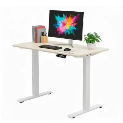 ESCRITORIO SIN ARMADO REGULABLE BLANCO ESCRI011 GADNIC 120X60X1.8